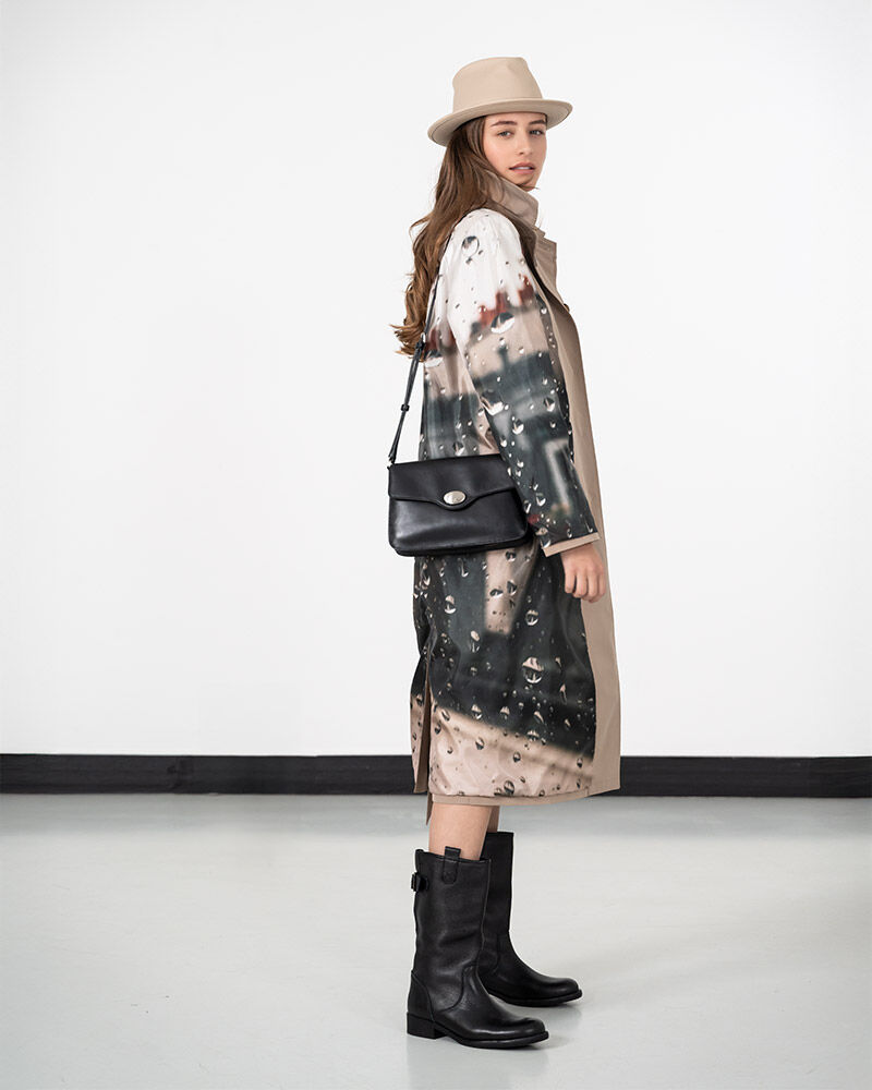 beige waterproof trench coat
